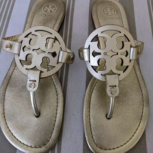 Tory Burch Gold Miller Sandal